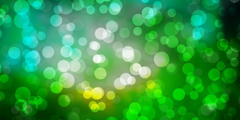 Light Blue, Green vector template with circles.