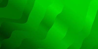 Light Green vector pattern with curves.