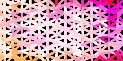 Light pink vector abstract triangle pattern.
