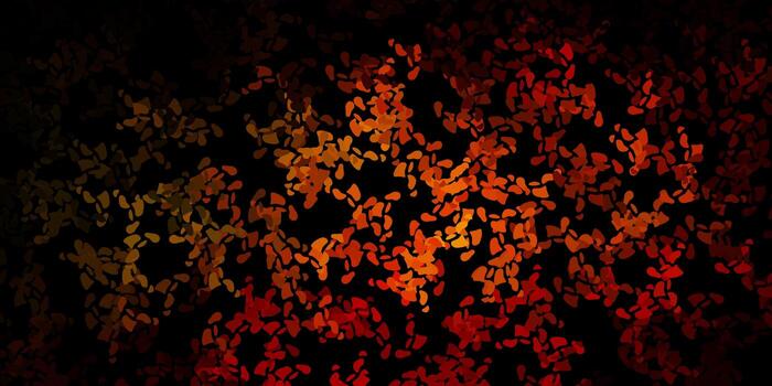 Dark orange vector template with abstract forms.