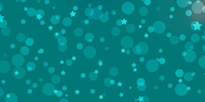 Light BLUE vector layout with circles, stars.