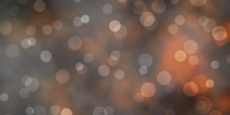 Dark Orange vector background with spots.