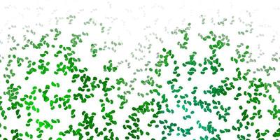 Light green vector background with random forms
