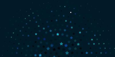 Light Blue, Green vector template with neon stars.