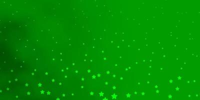 Dark Green vector pattern with abstract stars.