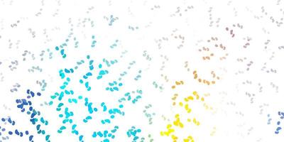 Light blue, yellow vector pattern with abstract shapes