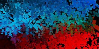 Light blue, red vector template with abstract forms.