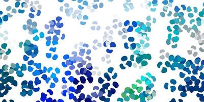 Light blue, green vector pattern with abstract shapes.