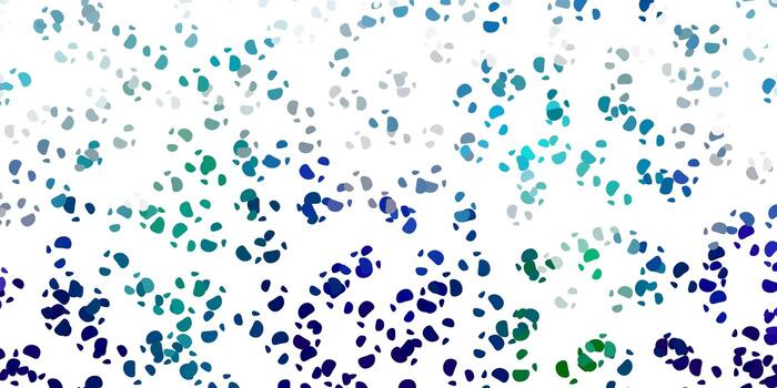 Light blue, green vector pattern with abstract shapes