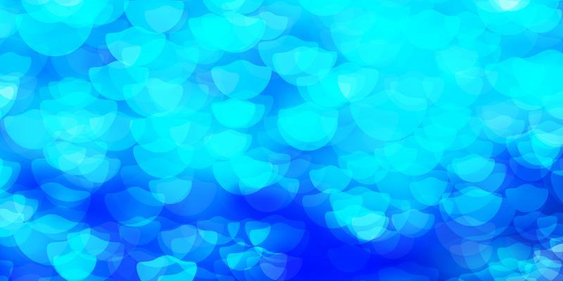 Dark BLUE vector texture with disks.