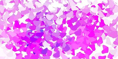 Light purple vector texture with memphis shapes