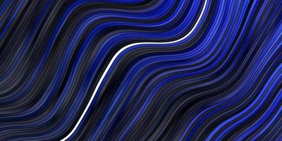 Dark BLUE vector background with lines.