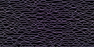 Dark Purple vector background with bent lines.