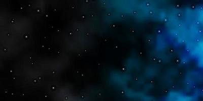 Light BLUE vector texture with beautiful stars.