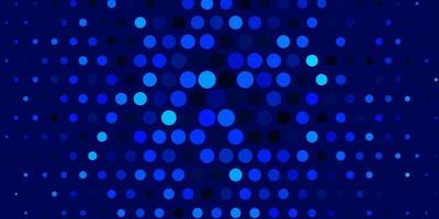 Dark BLUE vector template with circles.