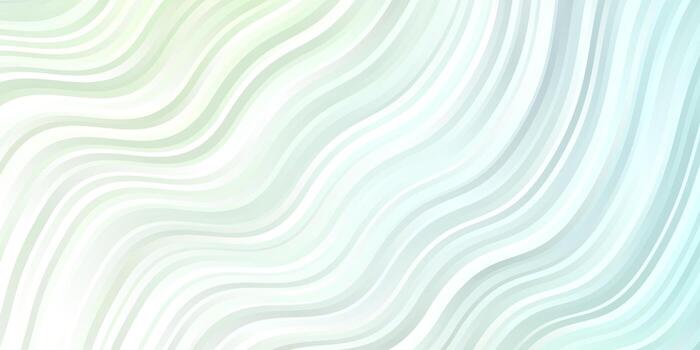 patrón de vector verde claro con curvas.