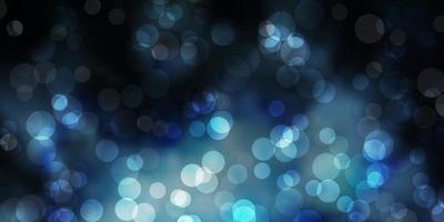 Dark BLUE vector backdrop with dots.