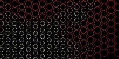 Dark Orange vector backdrop with dots.