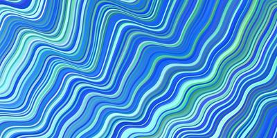 Light Blue, Green vector pattern with bent lines.