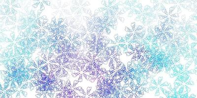 Light pink, blue vector abstract texture with leaves.