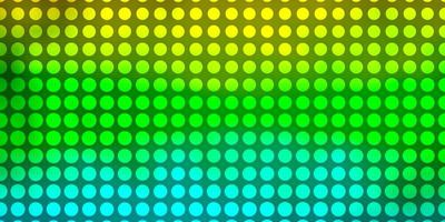 Light Blue, Yellow vector backdrop with circles.