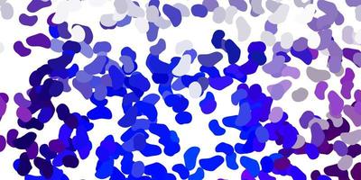 Light pink, blue vector pattern with abstract shapes.
