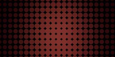 patrón de vector rojo oscuro con esferas.