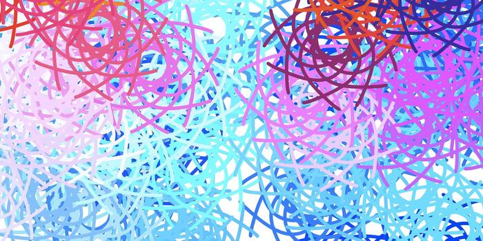 Light Multicolor vector texture with memphis shapes.