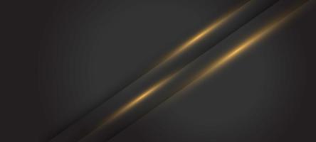 Elegant Black background with gold light vector