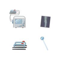 Physician instruments object set vector