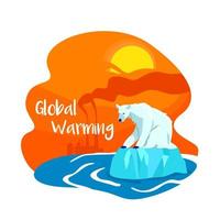 Climate change from pollution 2D vector web banner