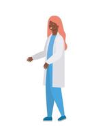 Woman doctor with uniform vector design