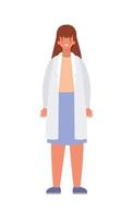 Woman doctor with uniform vector design