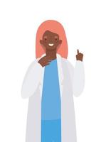 Woman doctor with uniform vector design