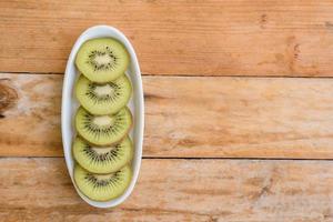 Fresh sliced kiwi fruit photo