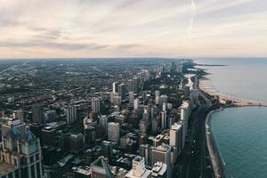 fotografía aérea de la ciudad de nueva york foto