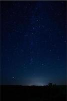 Dark starry sky photo