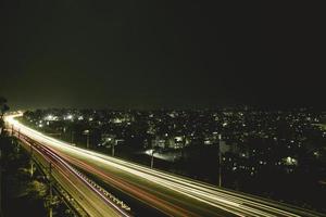 Long exposure of the freeway photo