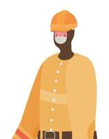 Male constructer with mask vector design