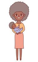 Mother with baby vector design