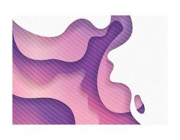 Purple waves background inside frame vector design