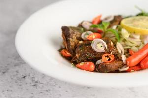 Spicy sardine salad photo