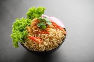 Homemade Thai style noodles photo