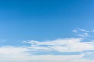 Blue sky with white clouds photo