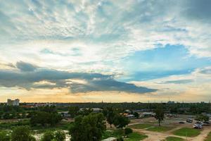 Landscape at sunset photo