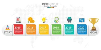 elementos infográficos para contenido, diagrama, diagrama de flujo, pasos, partes, línea de tiempo, flujo de trabajo, gráfico. vector