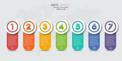 elementos infográficos para contenido, diagrama, diagrama de flujo, pasos, partes, línea de tiempo, flujo de trabajo, gráfico. vector