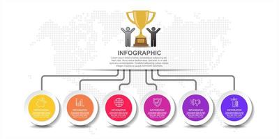 elementos infográficos para contenido, diagrama, diagrama de flujo, pasos, partes, línea de tiempo, flujo de trabajo, gráfico. vector