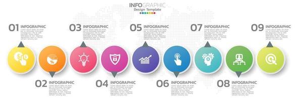 elementos infográficos para contenido, diagrama, diagrama de flujo, pasos, partes, línea de tiempo, flujo de trabajo, gráfico. vector