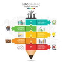 Infographic concept illustration of Seo infographics with Business layout template. vector